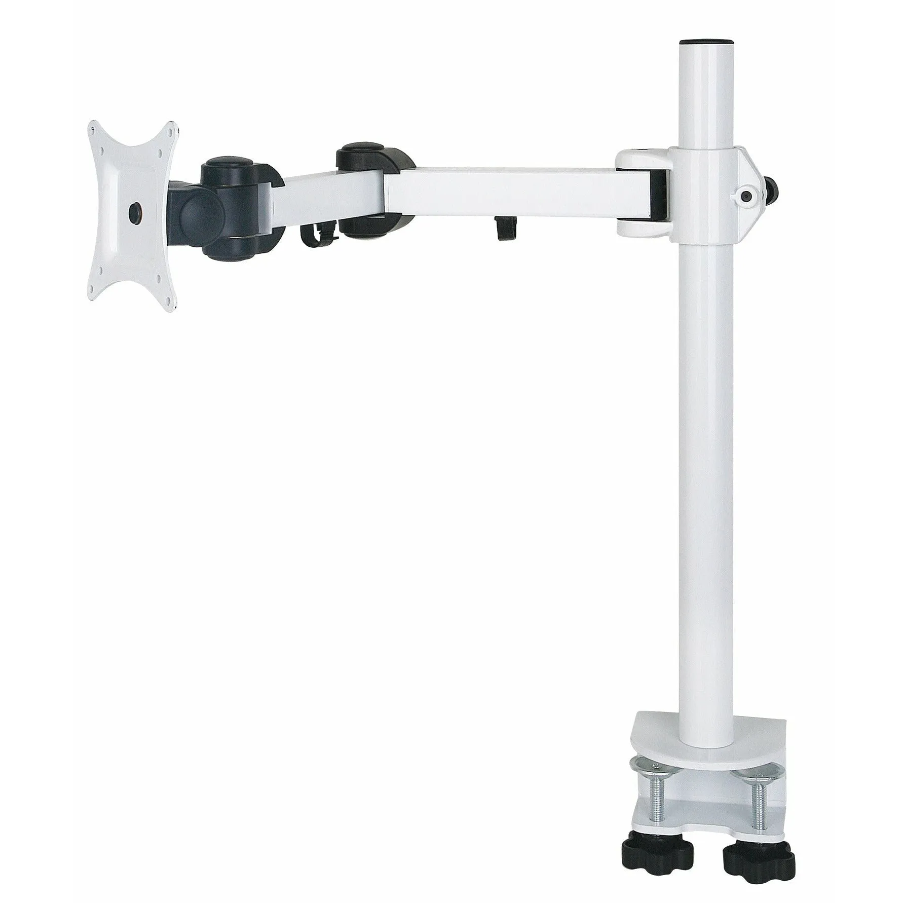 1x LCD Monitor arm Black or White (10kg Tilt, Swivel, Rotate)