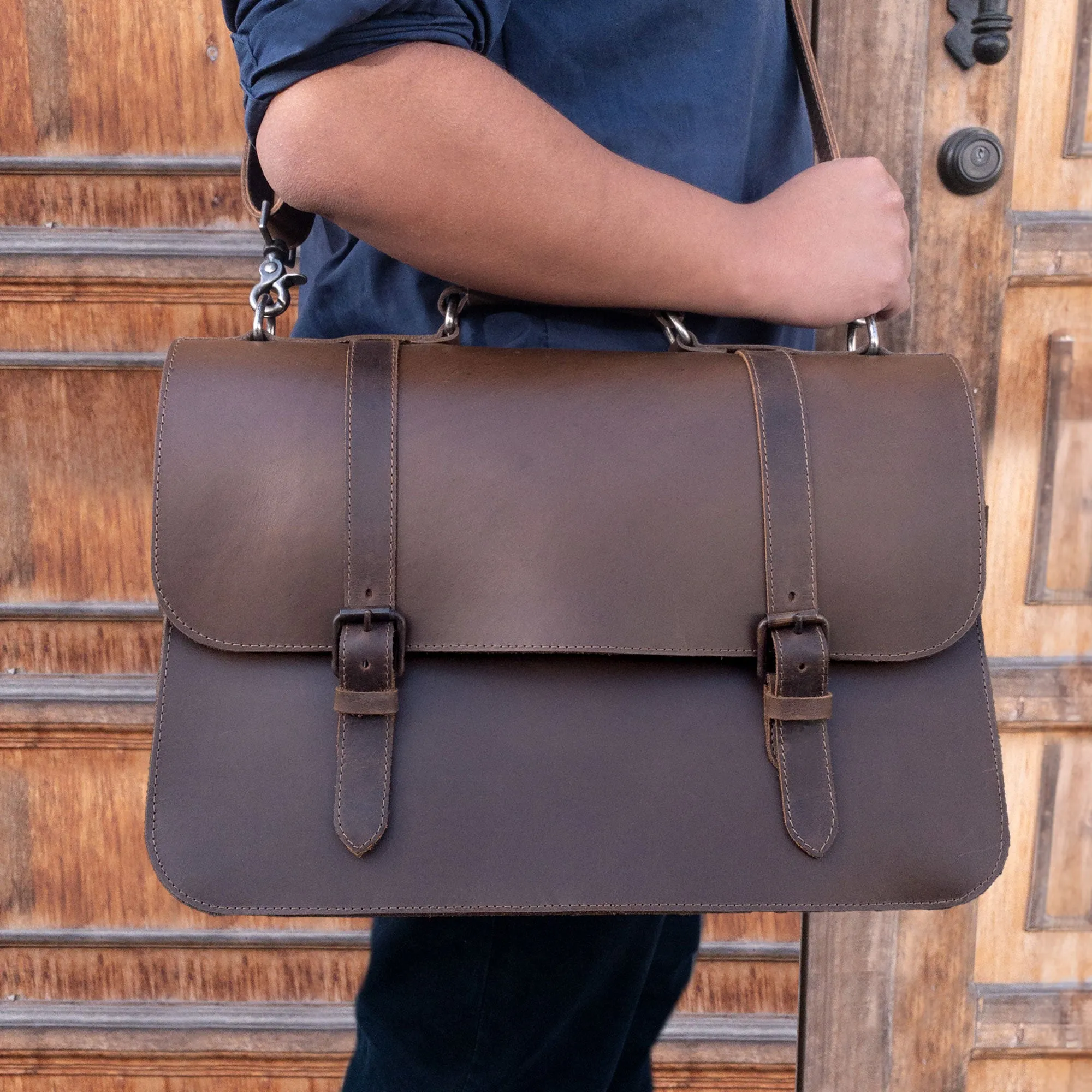 2-Compartment Thick Messenger Bag