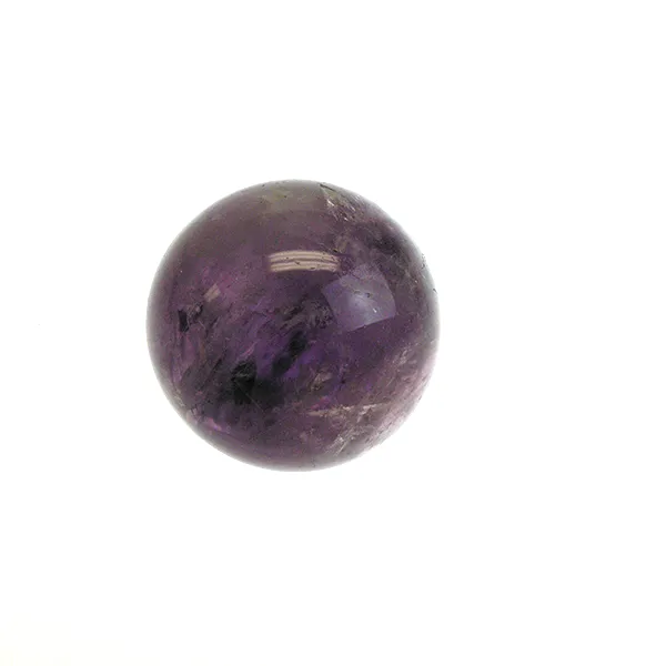 30mm Smooth Amethyst Quartz Ball (No Hole)