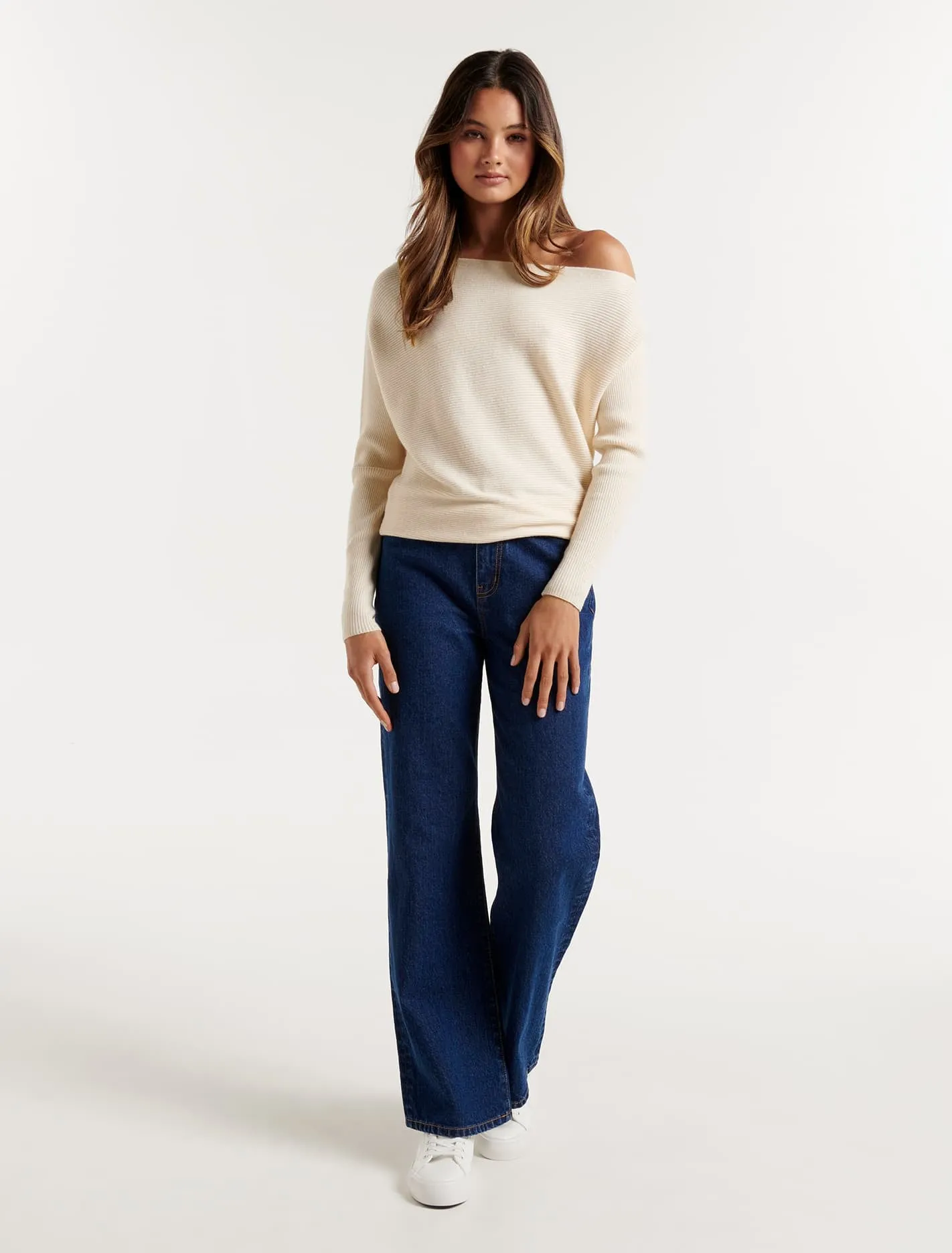 Ali Tipped Shoulder Knit Jumper