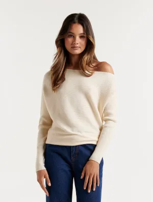 Ali Tipped Shoulder Knit Jumper