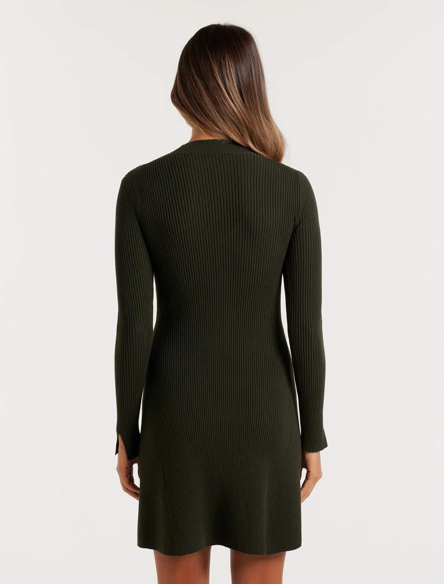 Ansel Fit And Flare Mini Knit Dress