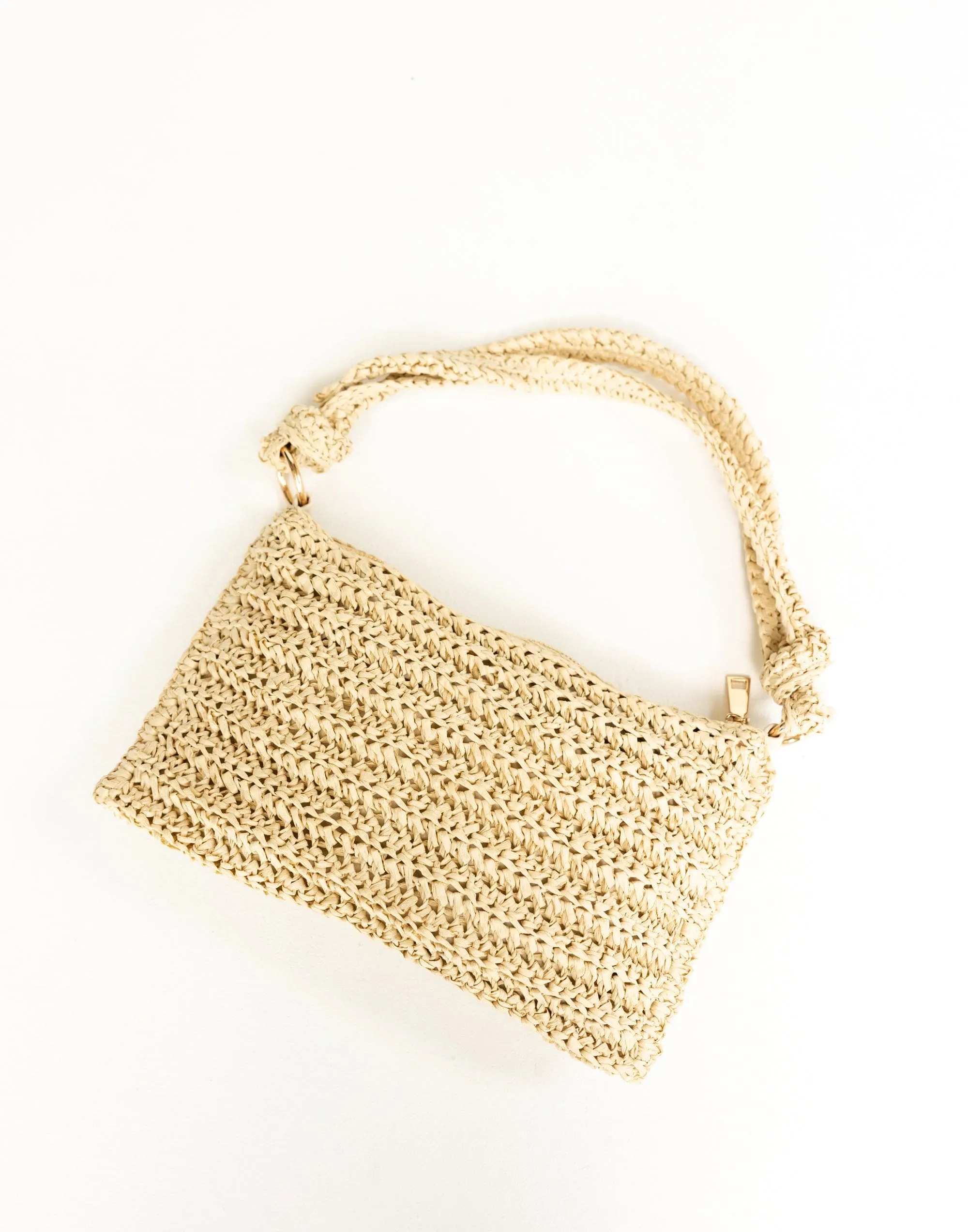 Aquila Shoulder Bag (Natural Raffia) - By Billini