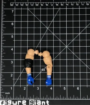 Arm (blue gloves with one elbow pad (Tan)