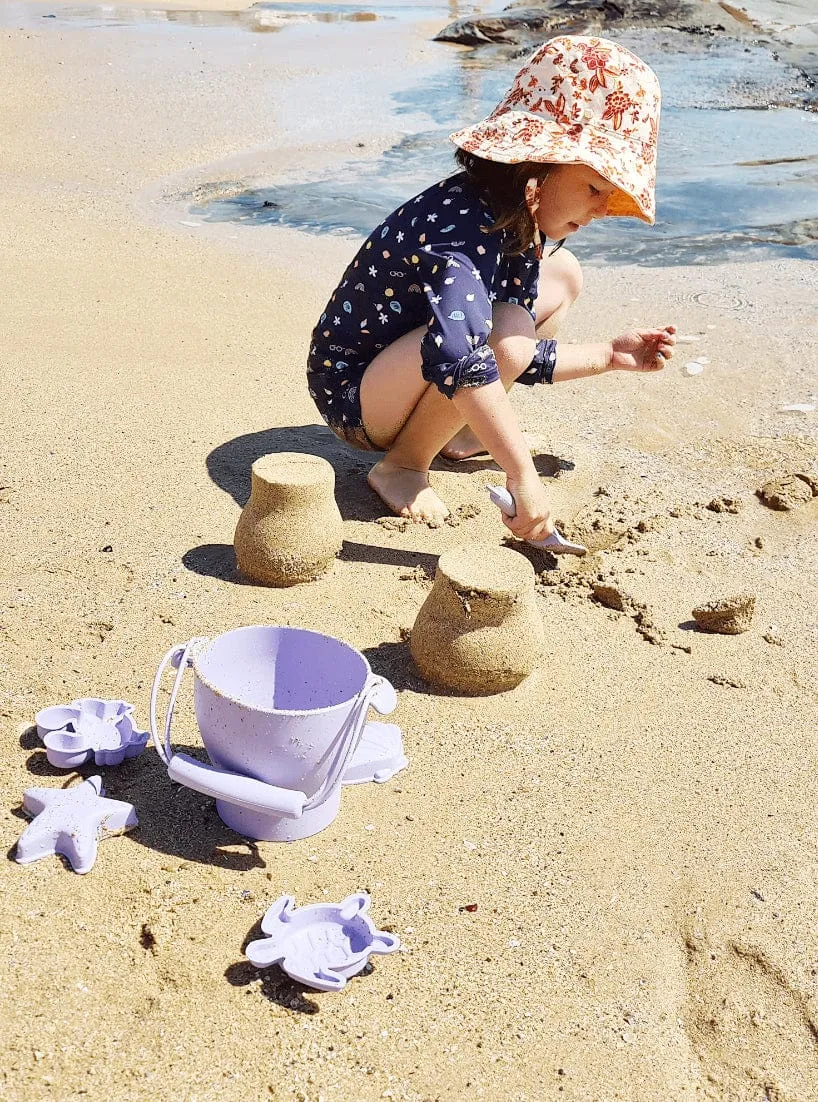 Beach Towel & Silicone Sand Toy Combo