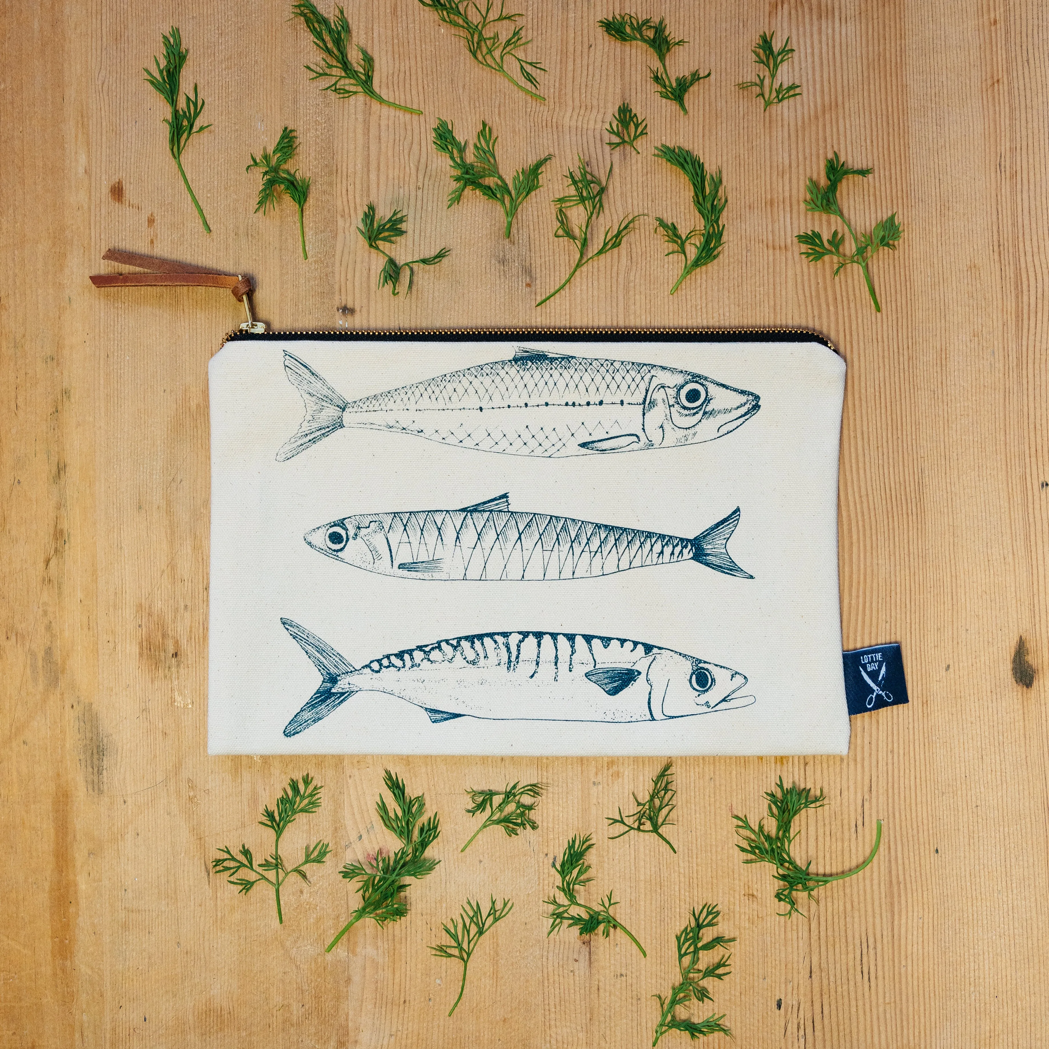 Blue Fish Pouch