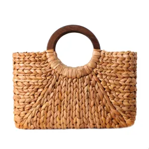 Bohemian Vintage Handmade Rattan Handbag