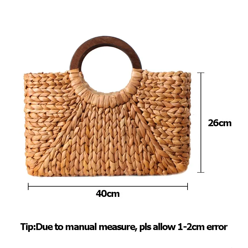 Bohemian Vintage Handmade Rattan Handbag