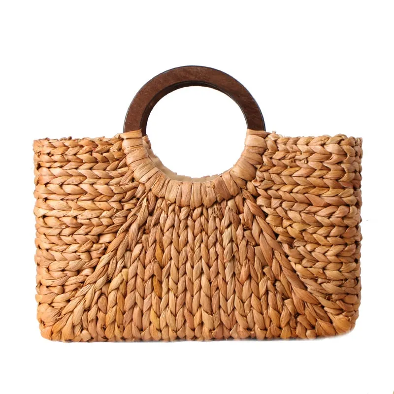 Bohemian Vintage Handmade Rattan Handbag