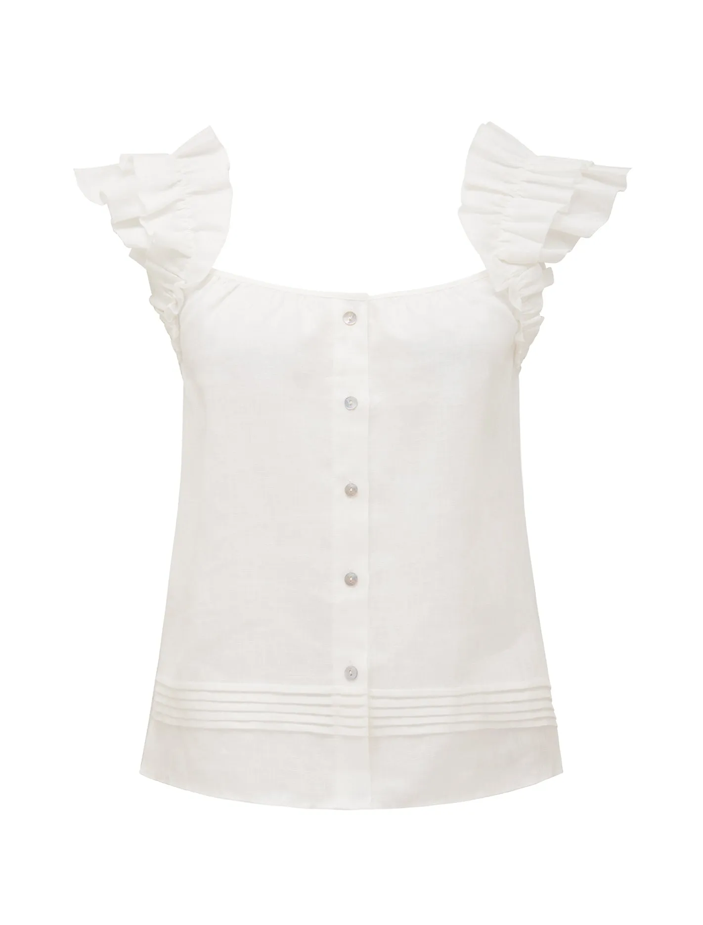 Breanna Babydoll Frill Top