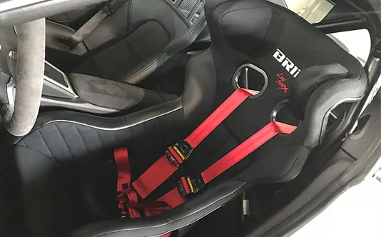 BRIDE H01GSR BUCKET SEAT XERO RS GRADATION LOGO SUPER ARAMID BLACK SHELL