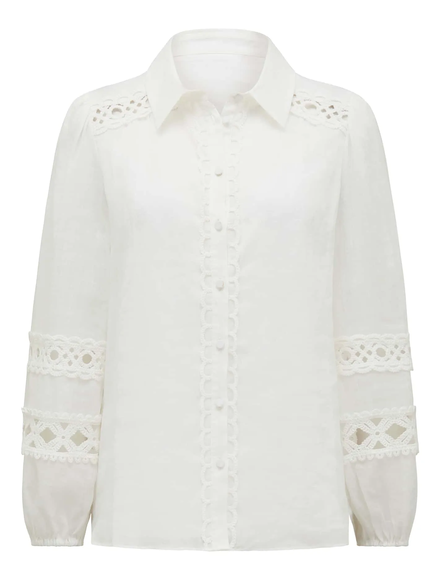 Carina Crochet Trim Shirt