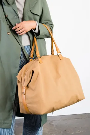 CARRY ON SONG WEEKENDER BAG - TAN CANVAS