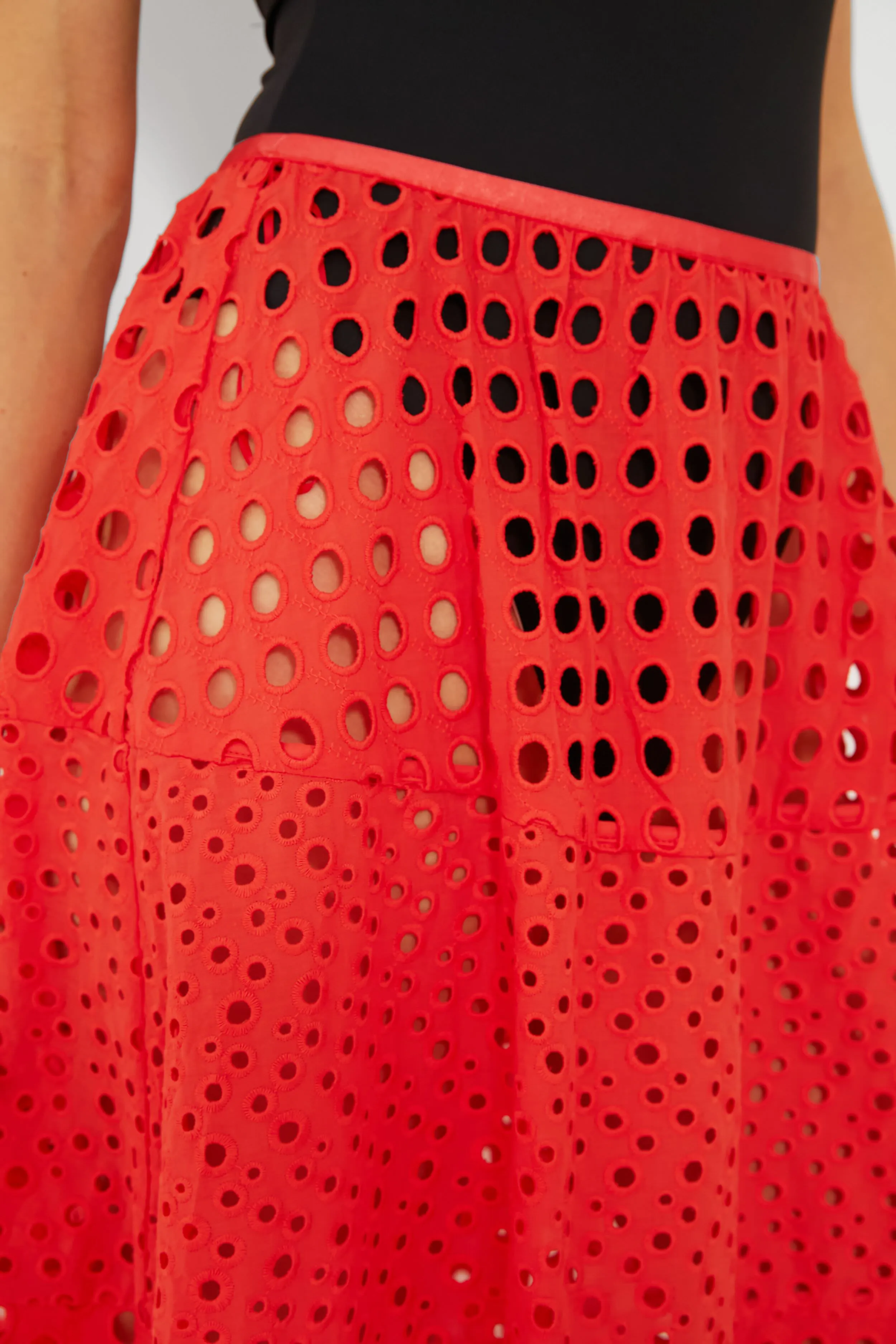 Coral Orange Georgia Skirt