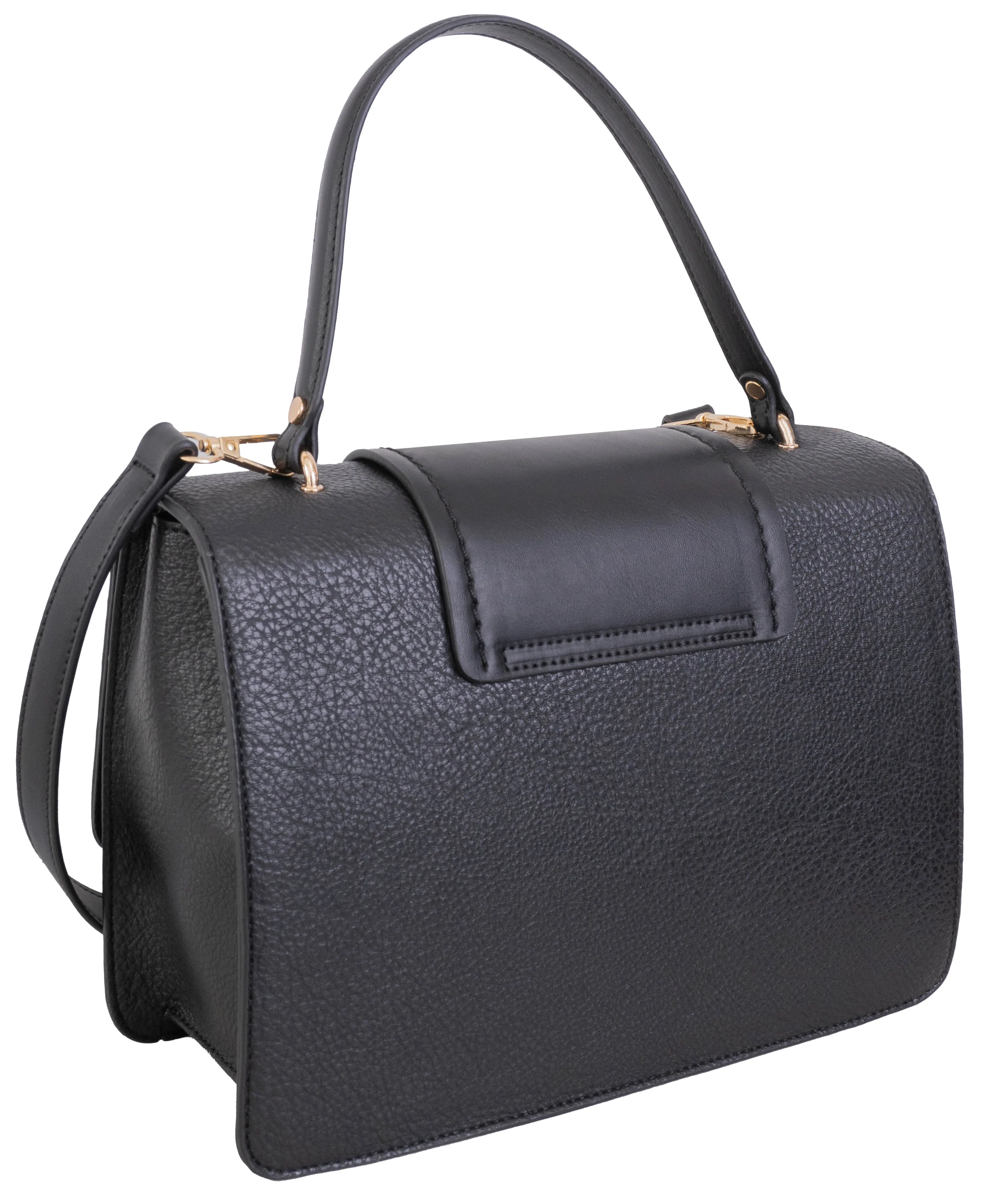 Ellen Tracy Top Flap Satchel with Front Flap Detail