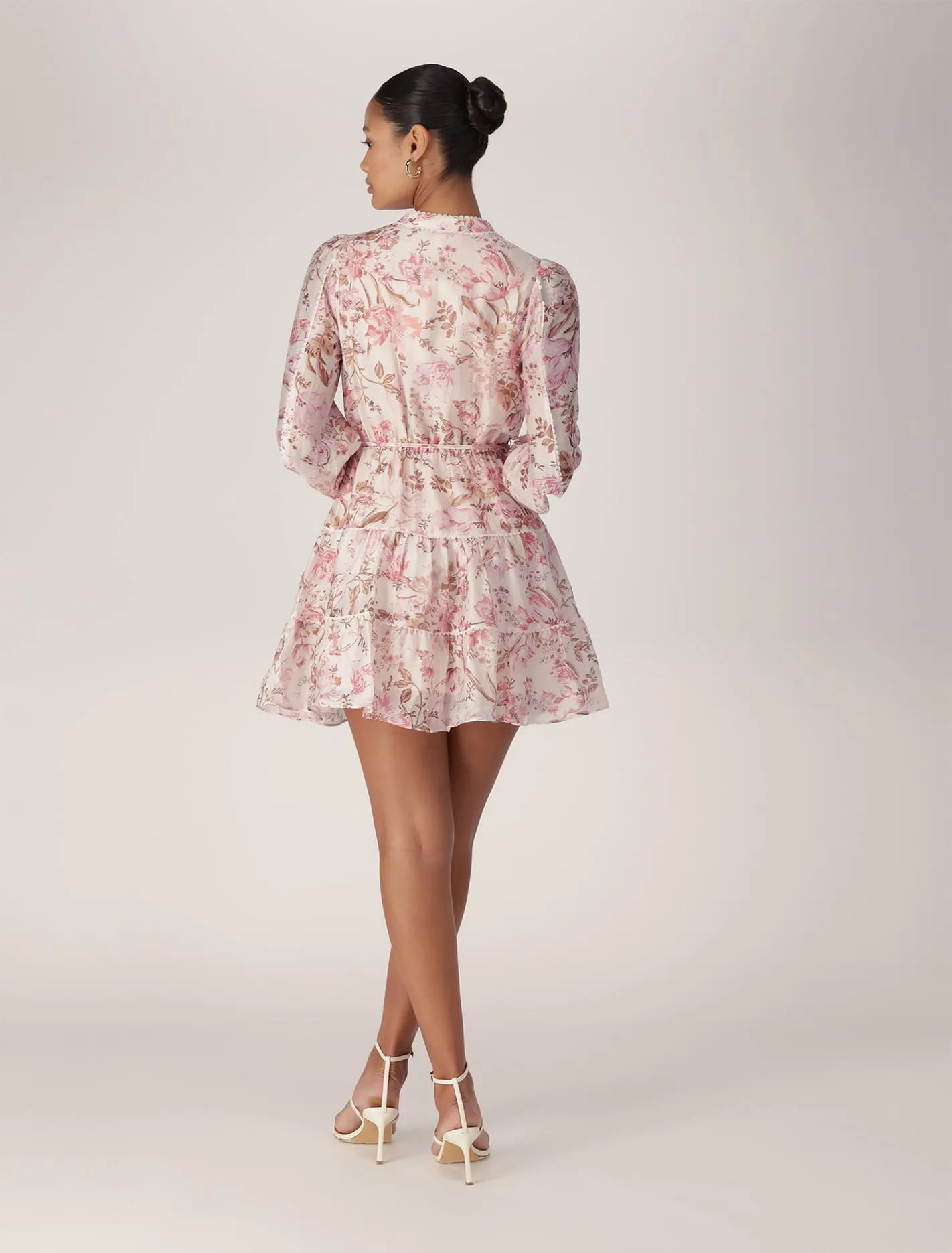 Fleur Printed Skater Mini Dress