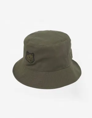 Fox Head Patch Bucket Hat Khaki