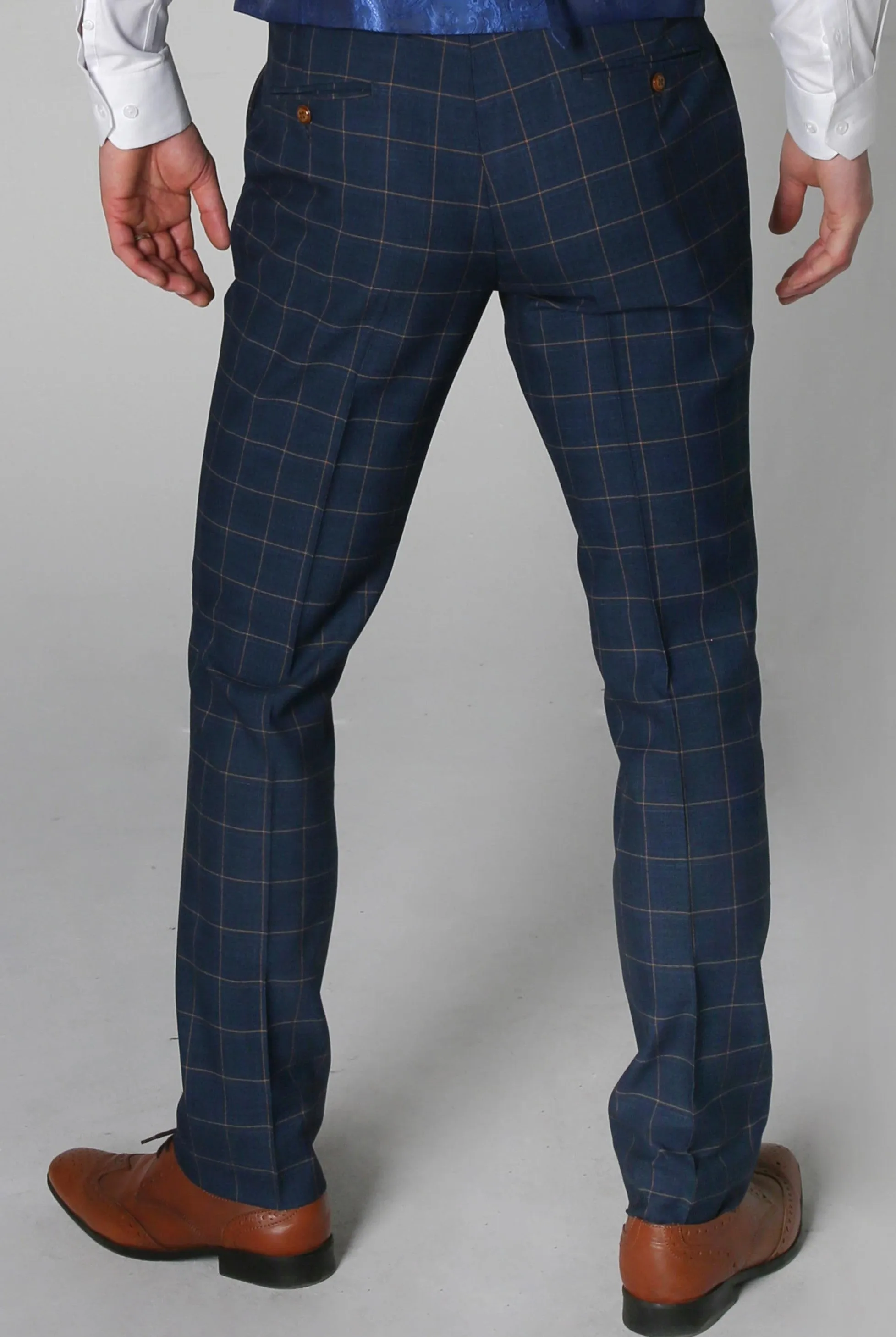 Hamleys - Men's Navy Check Trousers