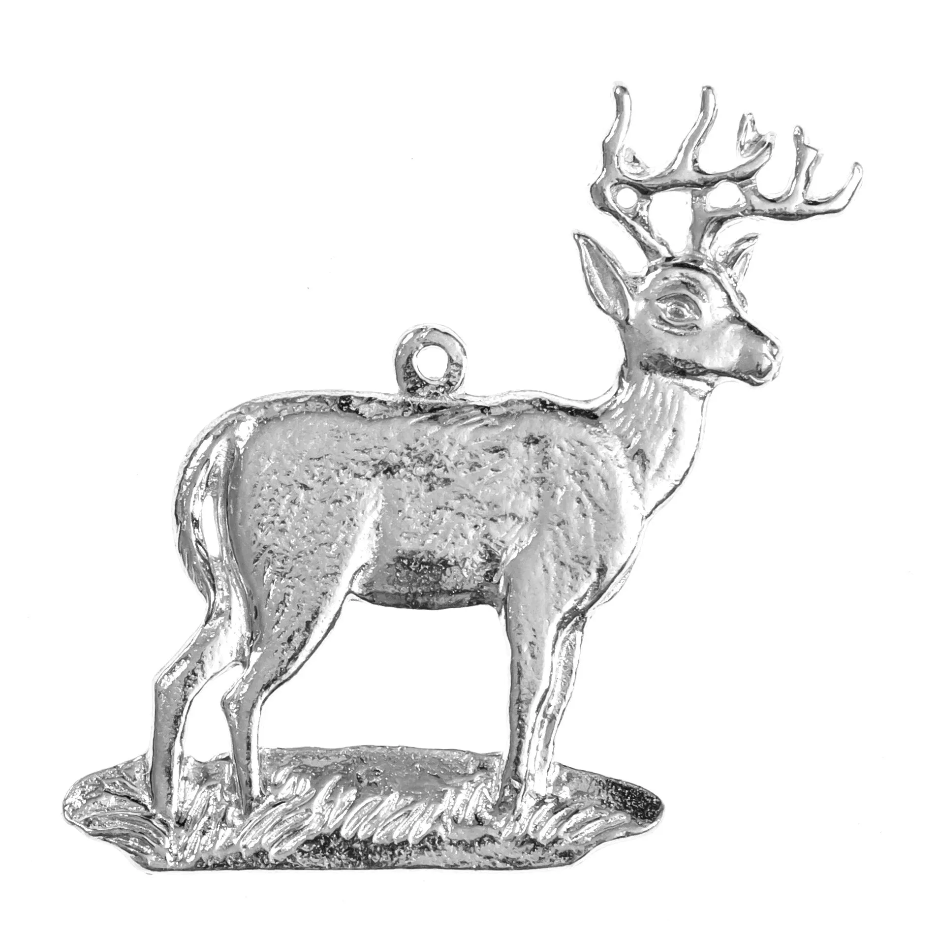 Handmade Deer Gifts - Pewter Reindeer Ornaments - Several Designs