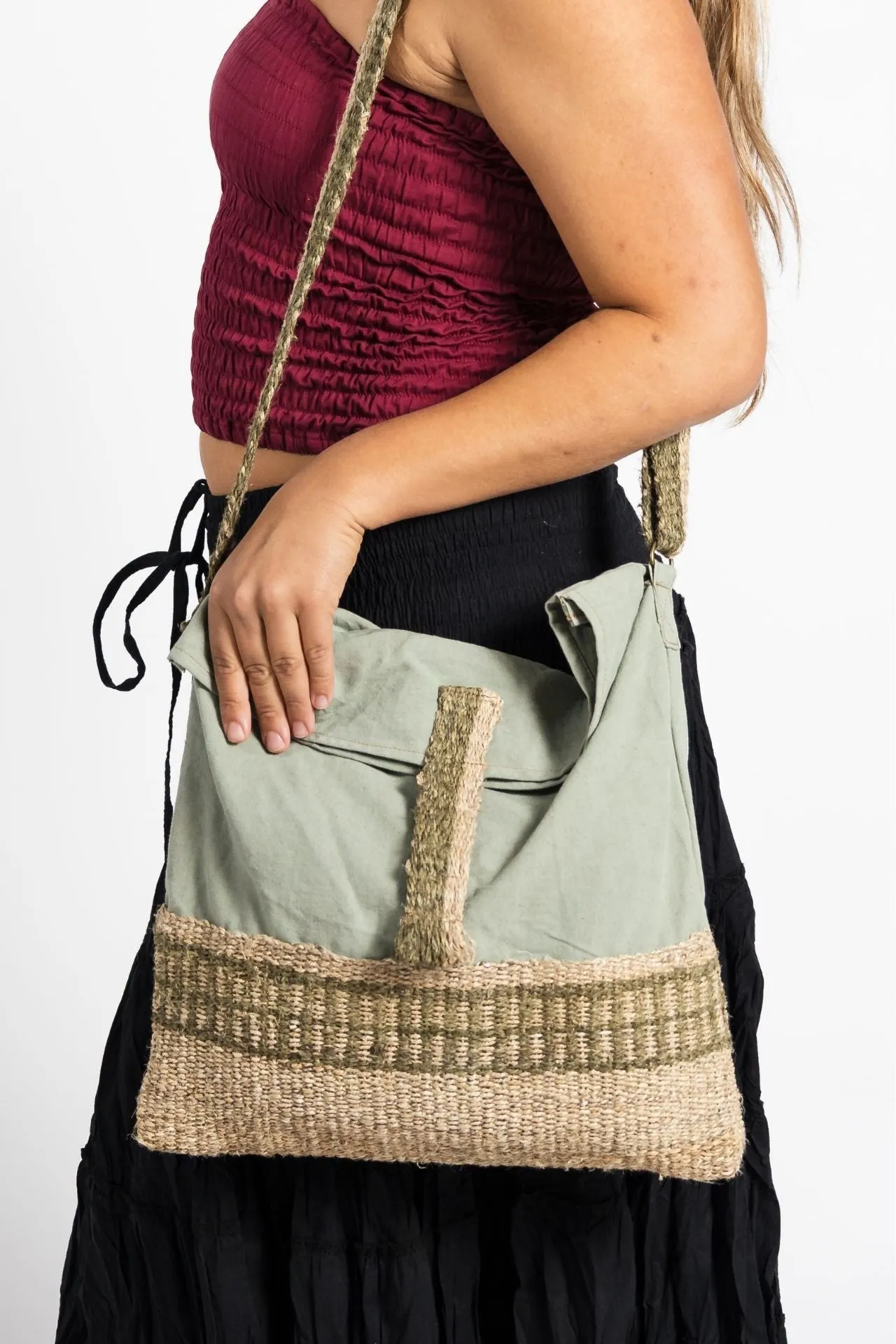 Hemp Satchel Bag - Large