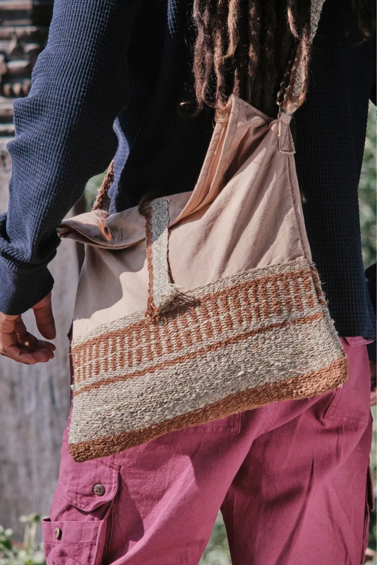 Hemp Satchel Bag - Large