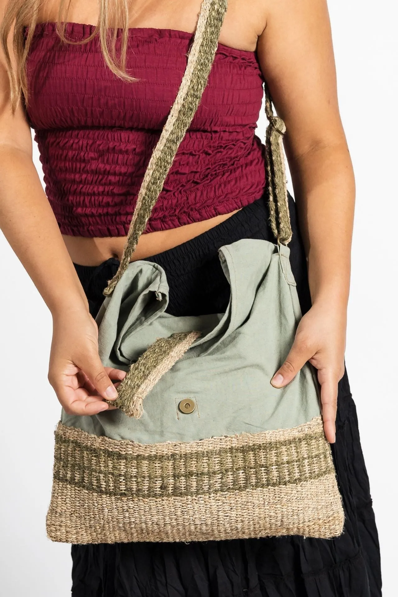 Hemp Satchel Bag - Large