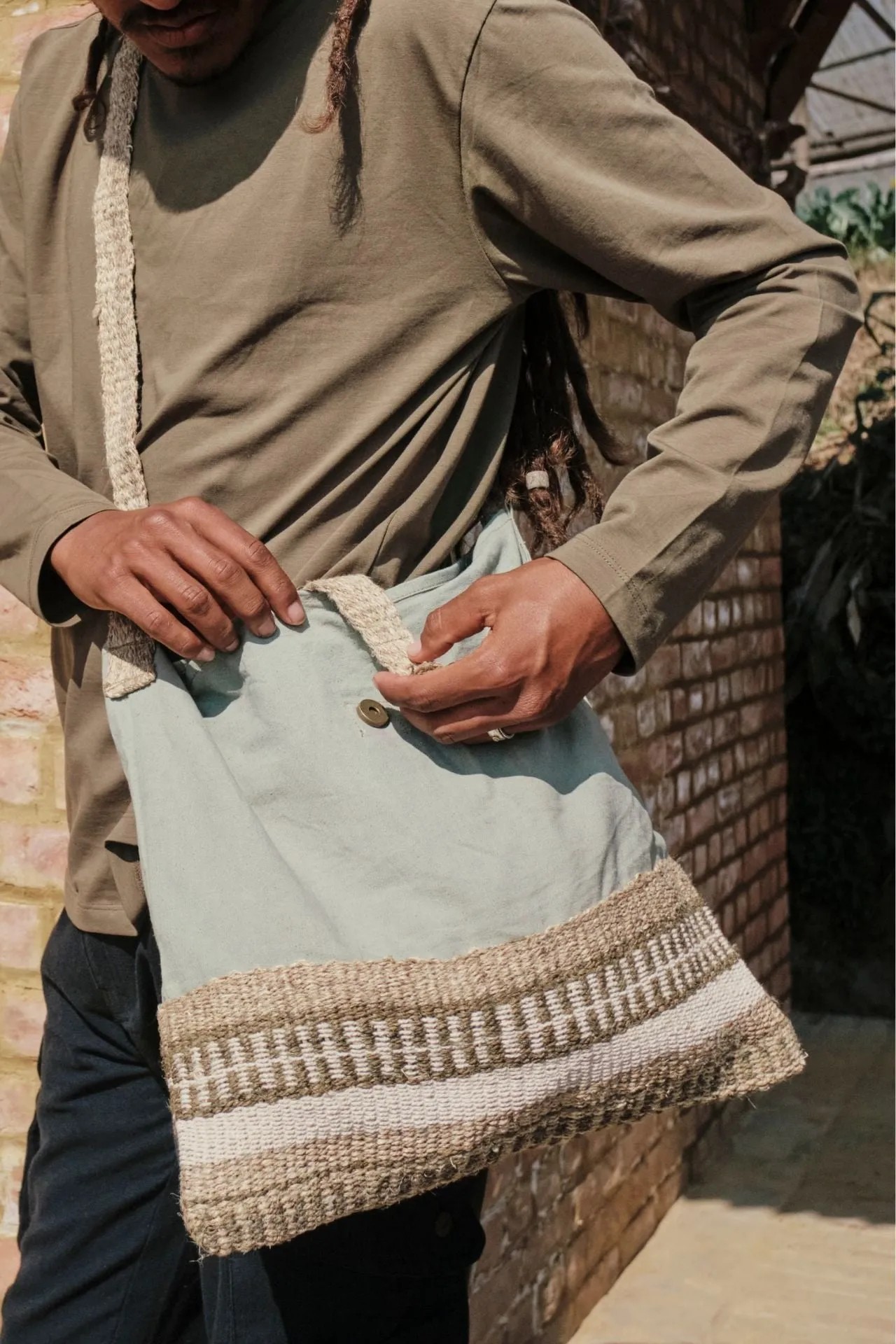 Hemp Satchel Bag - Medium