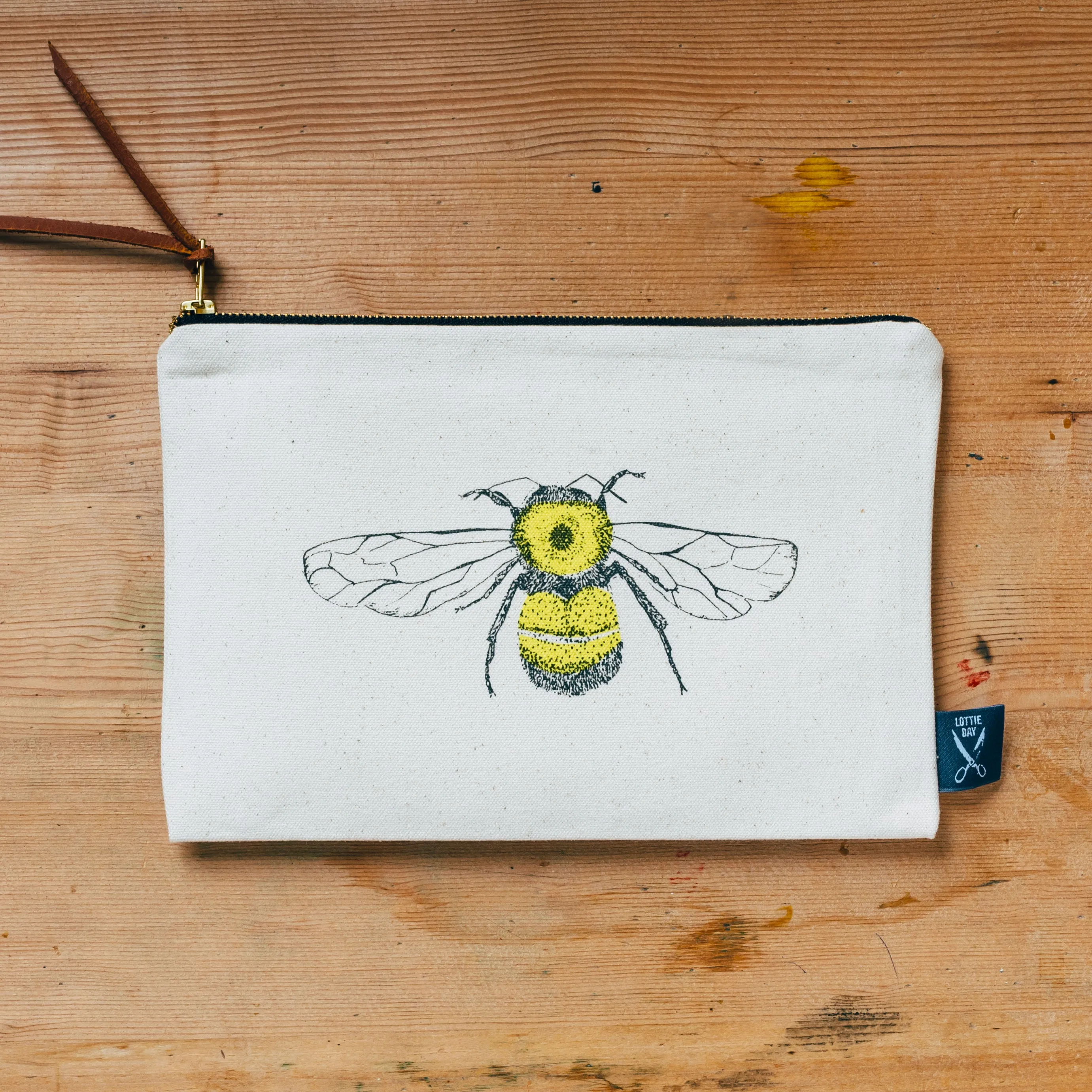 Honey Bee Zip Pouch