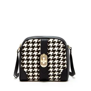 Hounstooth Small Crossbody Bag