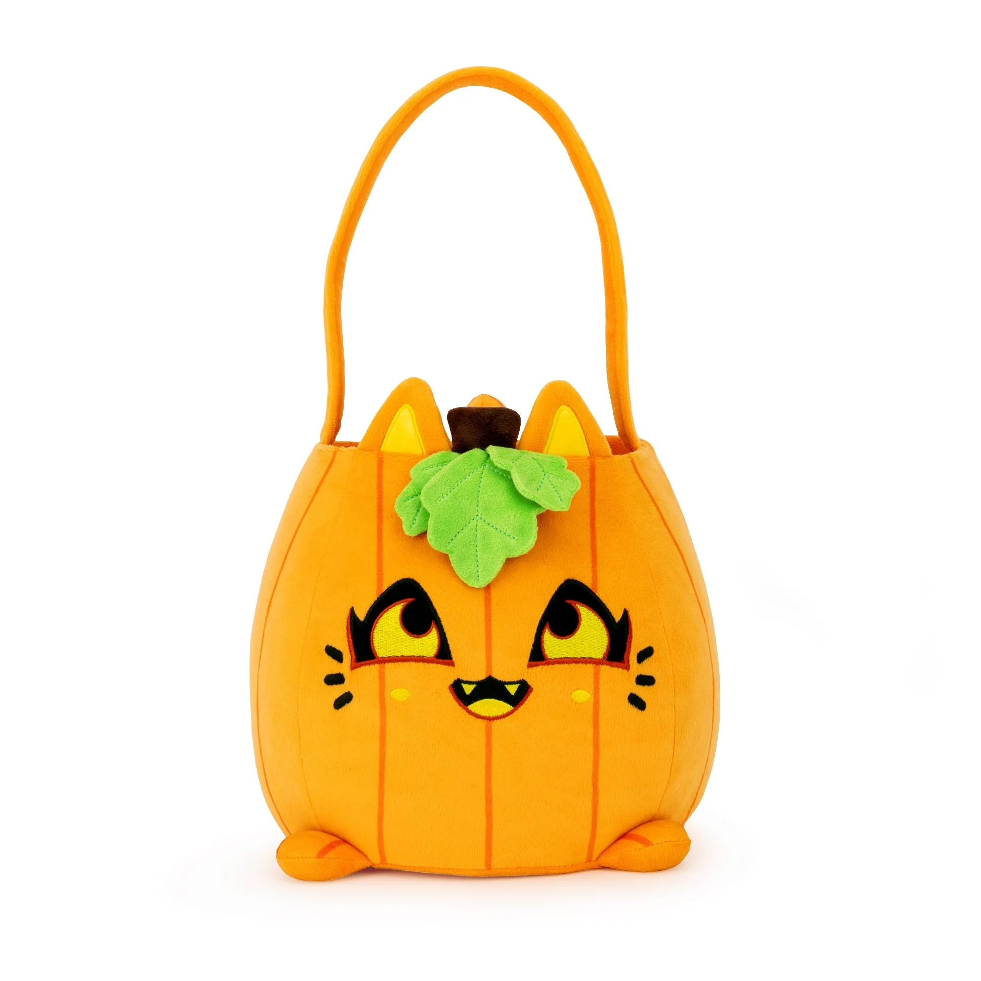 Jack O' Lantern Cat Candy Bucket