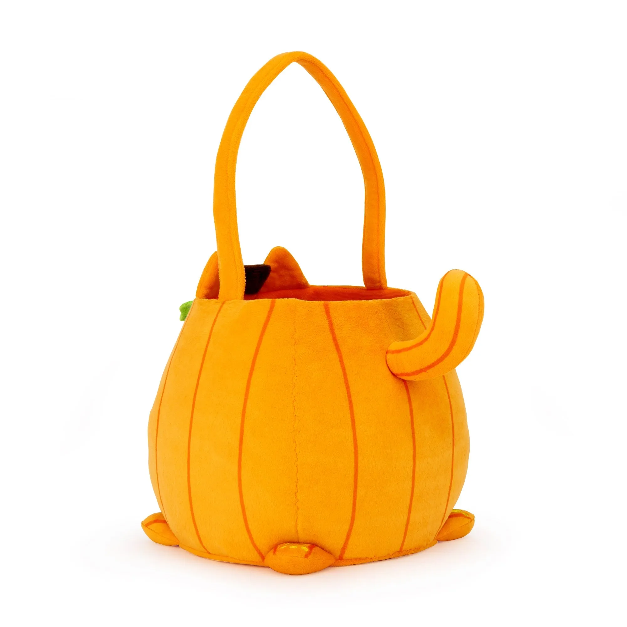 Jack O' Lantern Cat Candy Bucket