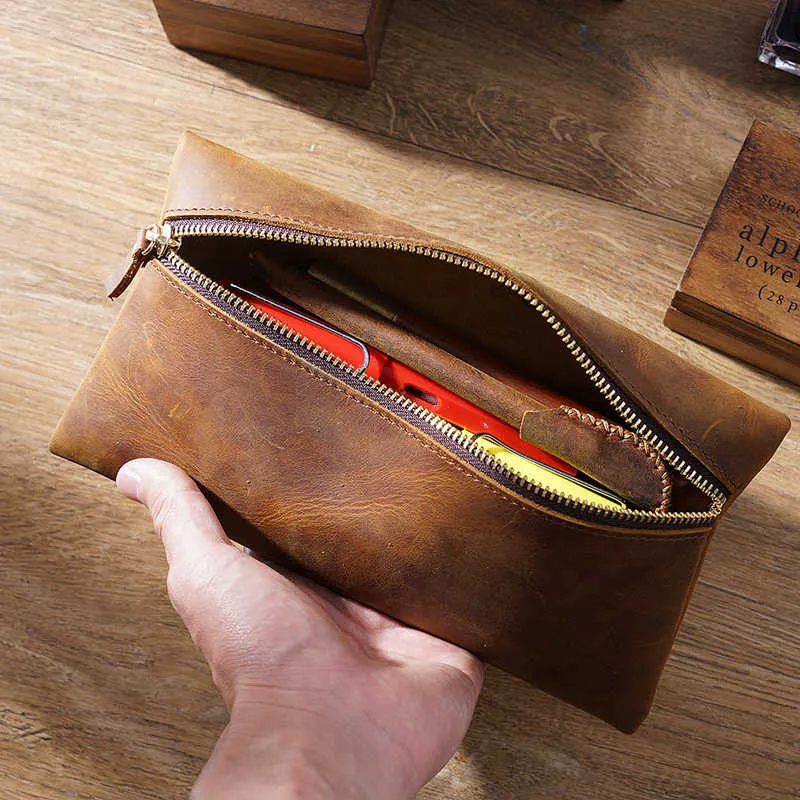 Leather Pencil Holder Fountain Pen Case