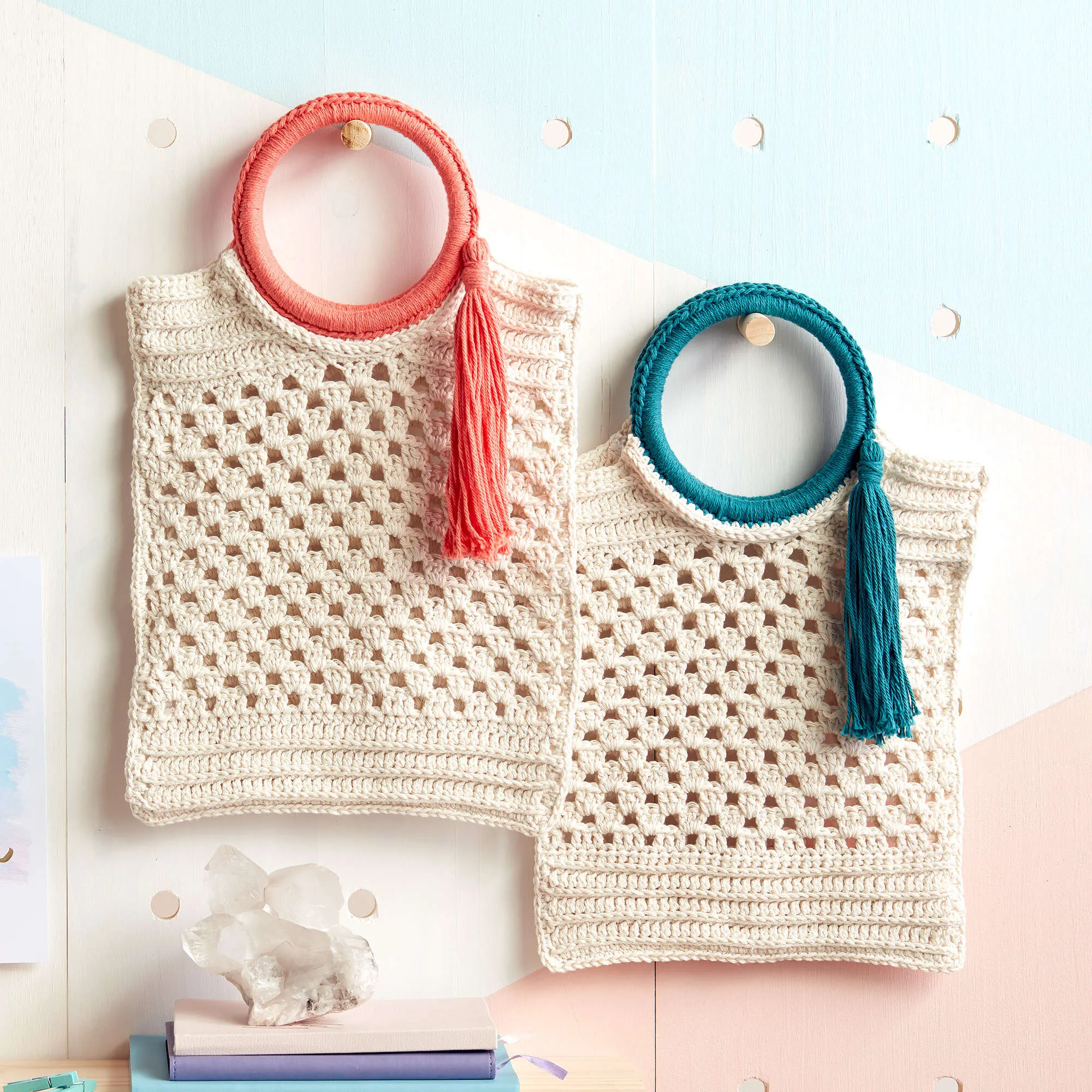 Lily Sugar'n Cream Crochet Beach Party Bag