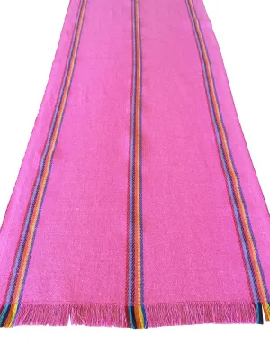 Mexican pink jerga table runner