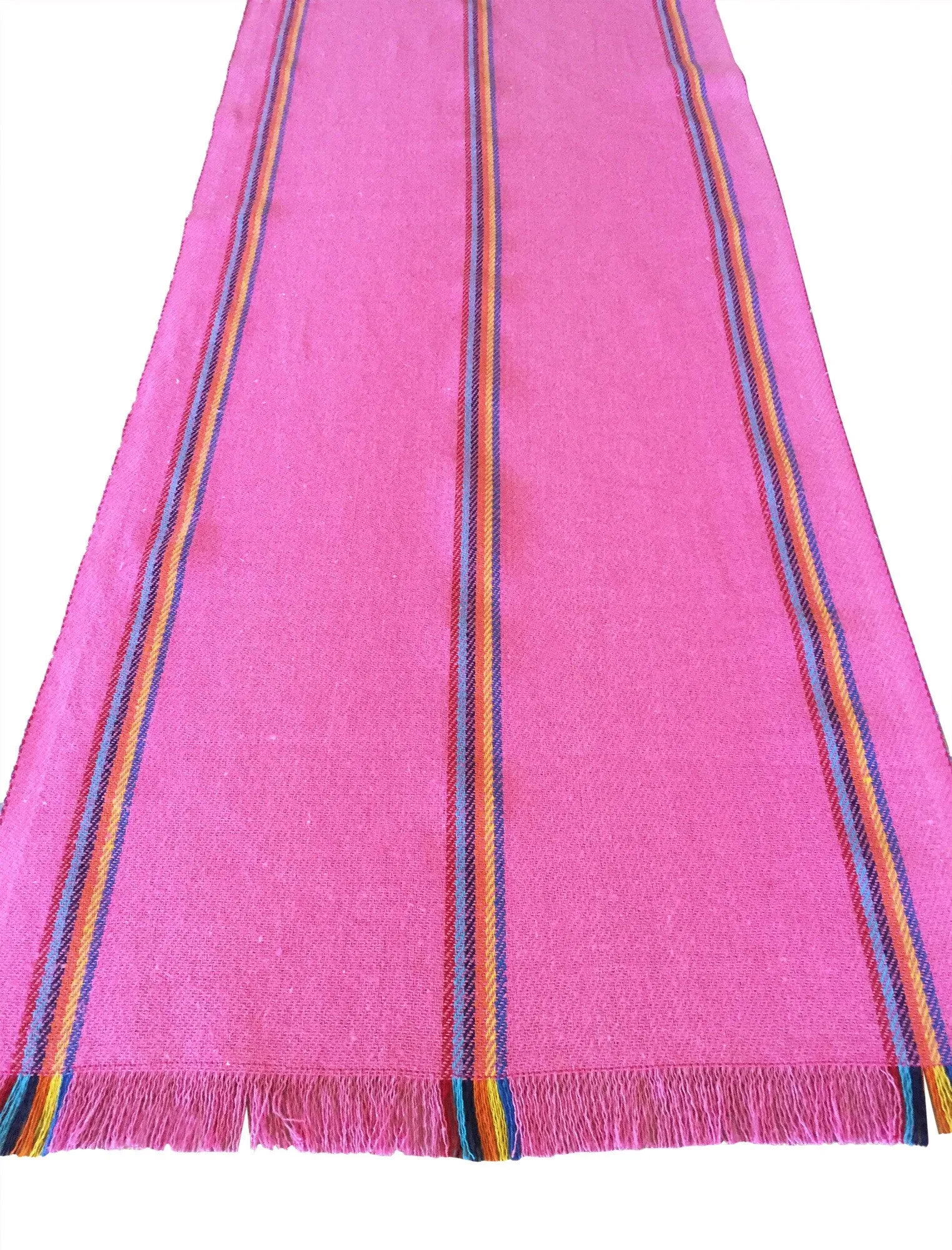 Mexican pink jerga table runner