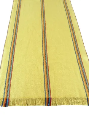 Mexican yellow jerga table runner