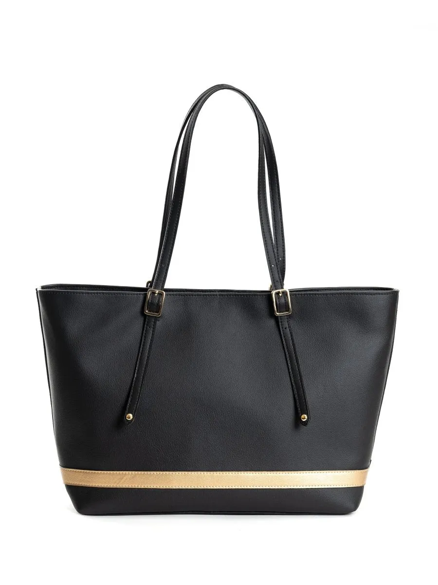 Minerva (Black) | Women's bag made with Cactus Leather