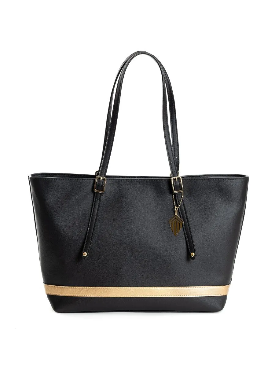 Minerva (Black) | Women's bag made with Cactus Leather