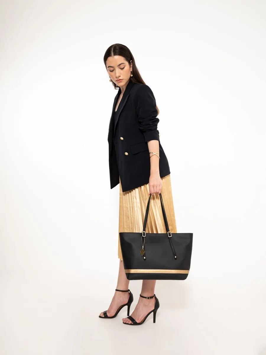 Minerva (Black) | Women's bag made with Cactus Leather