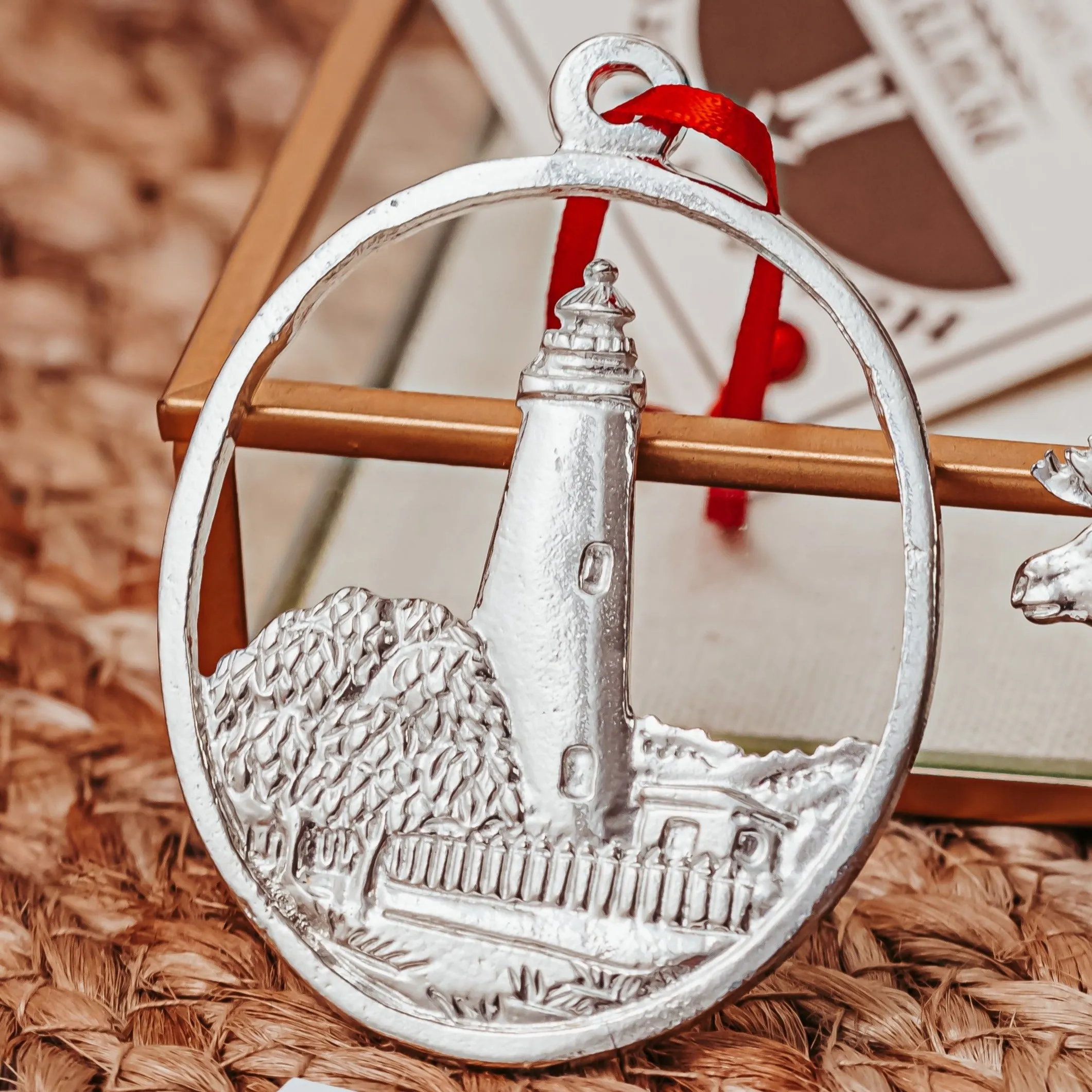 North Carolina Lighthouse Ornaments - Handmade Lighthouse Gifts - Individual or Gift Set