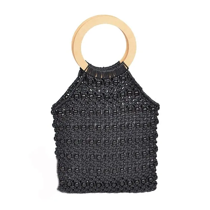 PPC6812 Ring Handled Macrame Tote