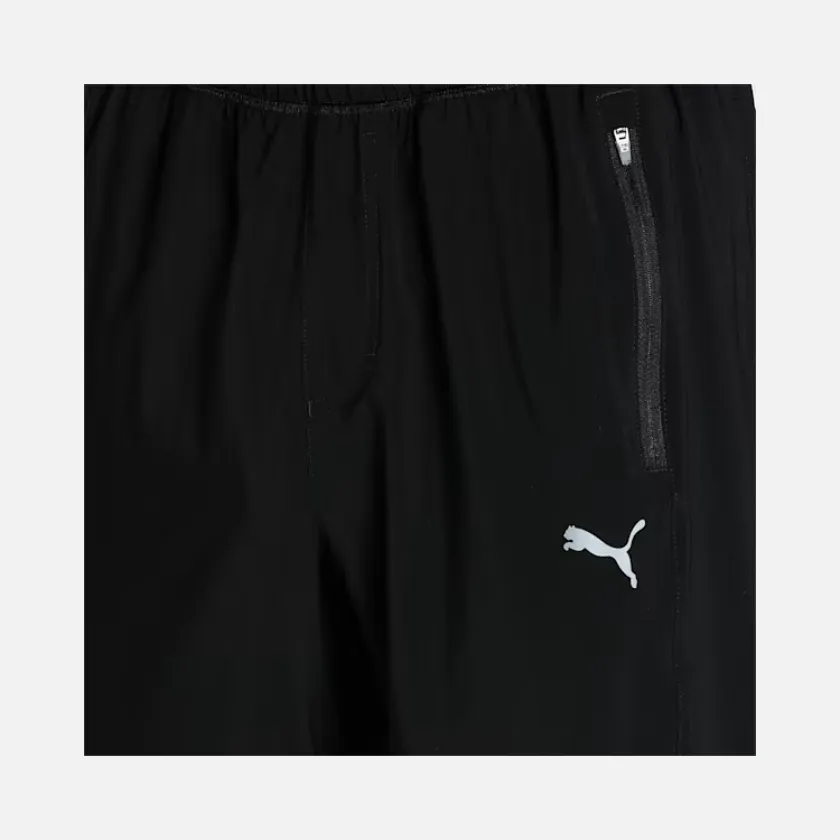 Puma Tapered Woven Men's Running Trackpants -Black