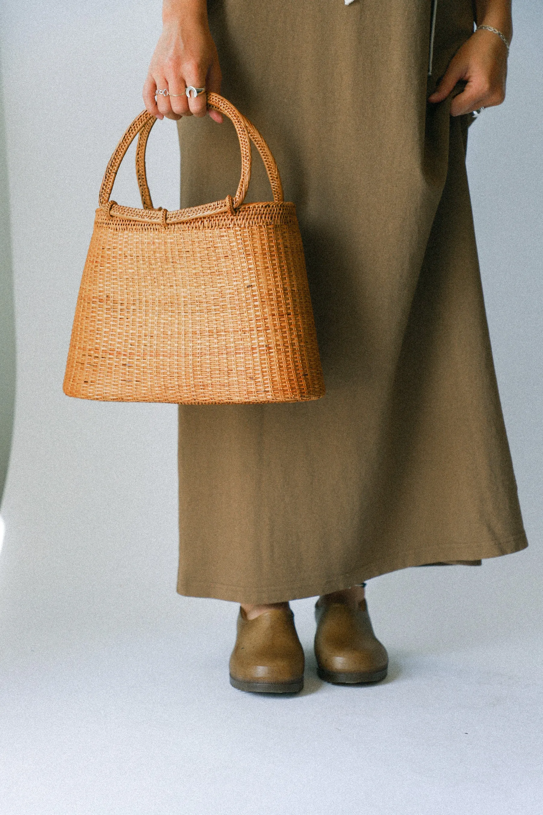 Rattan Tulip Tote