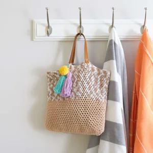 Red Heart Beach Days Crochet Tote