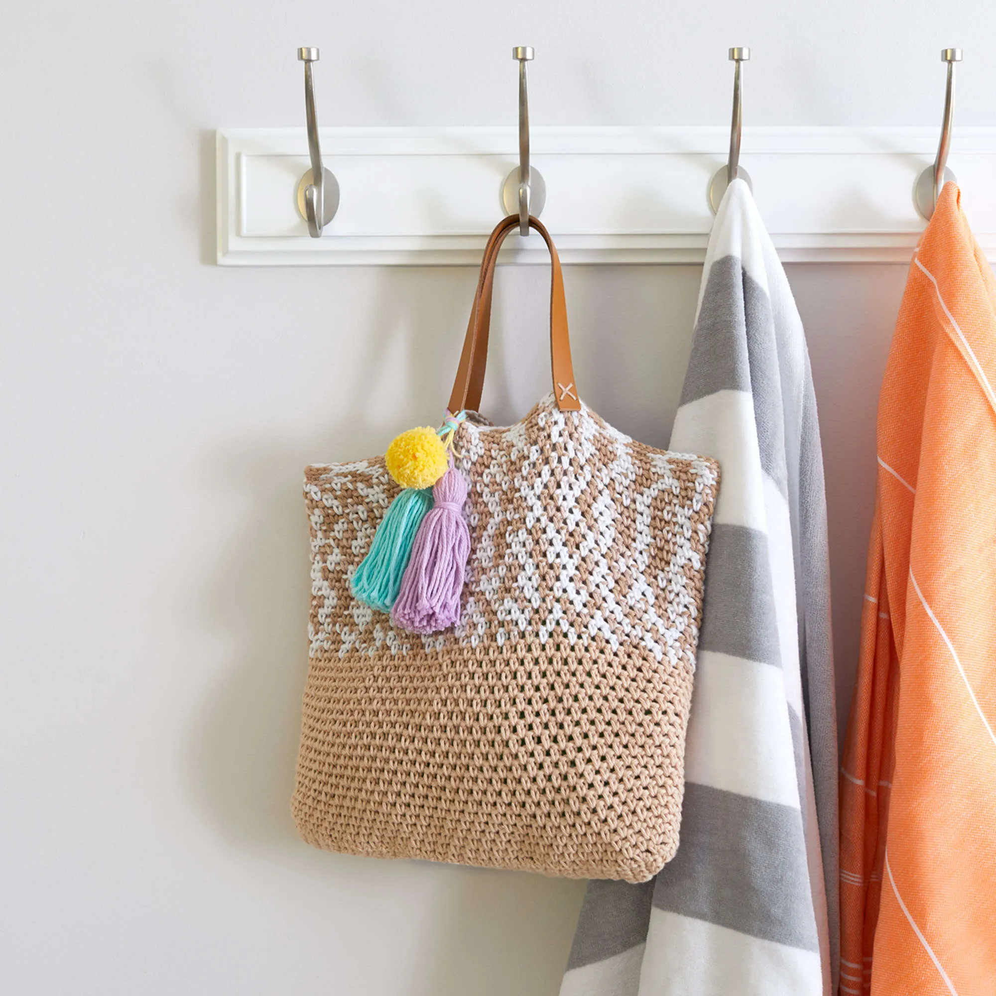 Red Heart Beach Days Crochet Tote