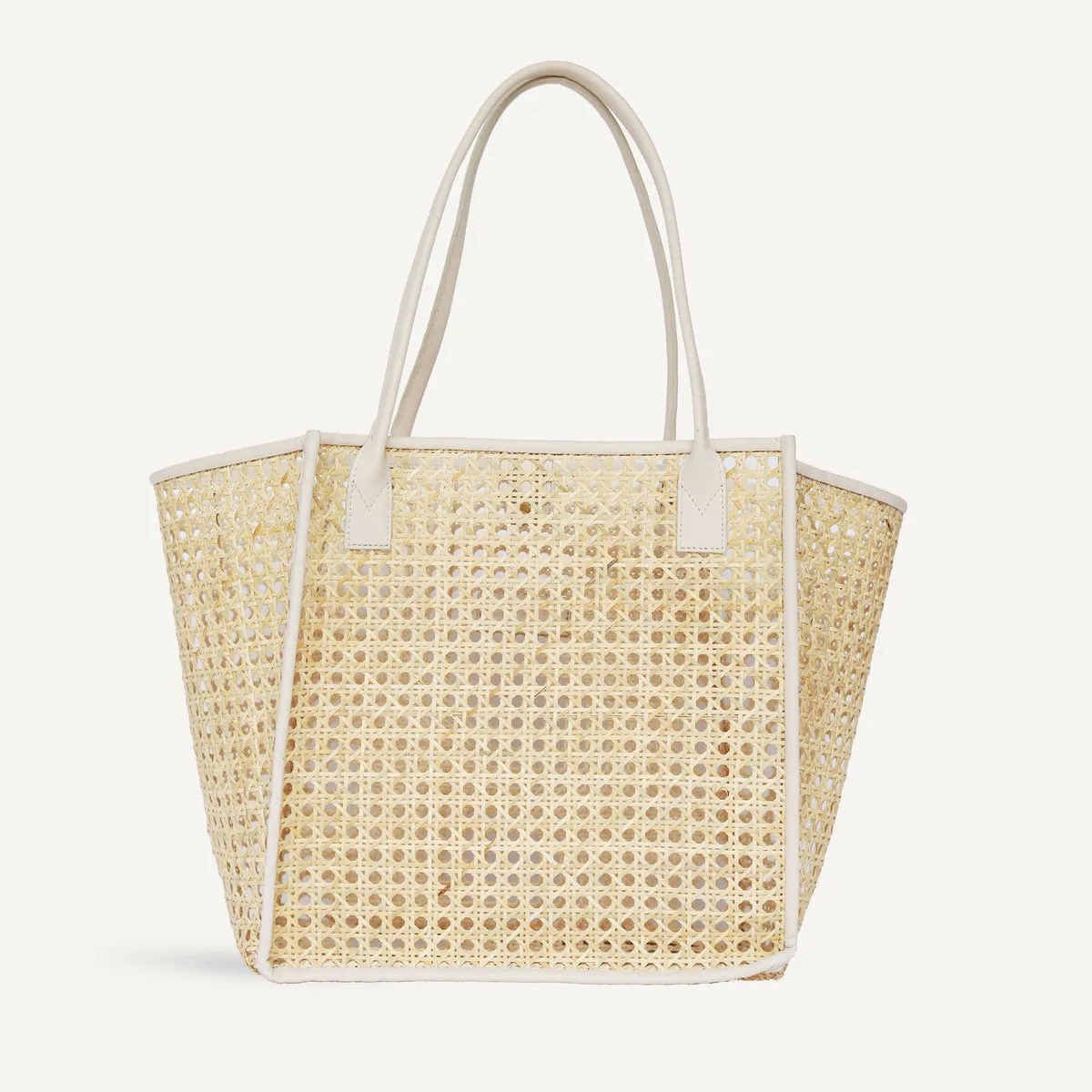 Rosa Tote ~ Cream Rattan