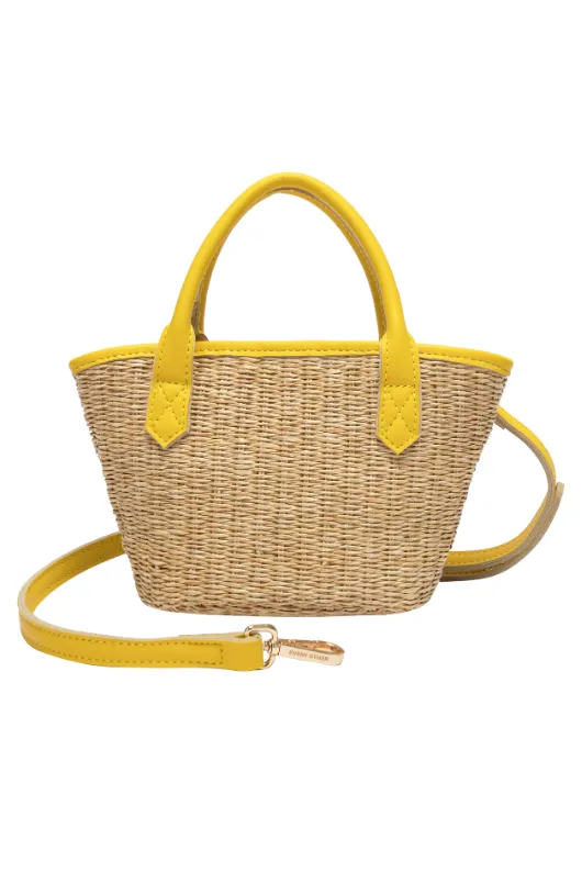 Straw Rattan Grab Bag