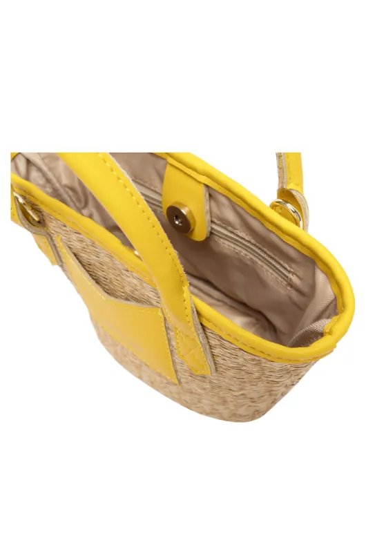 Straw Rattan Grab Bag