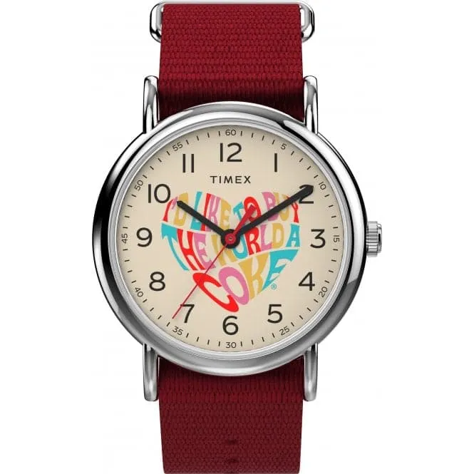 Timex Unisex Weekender Red Watch TW2V29900