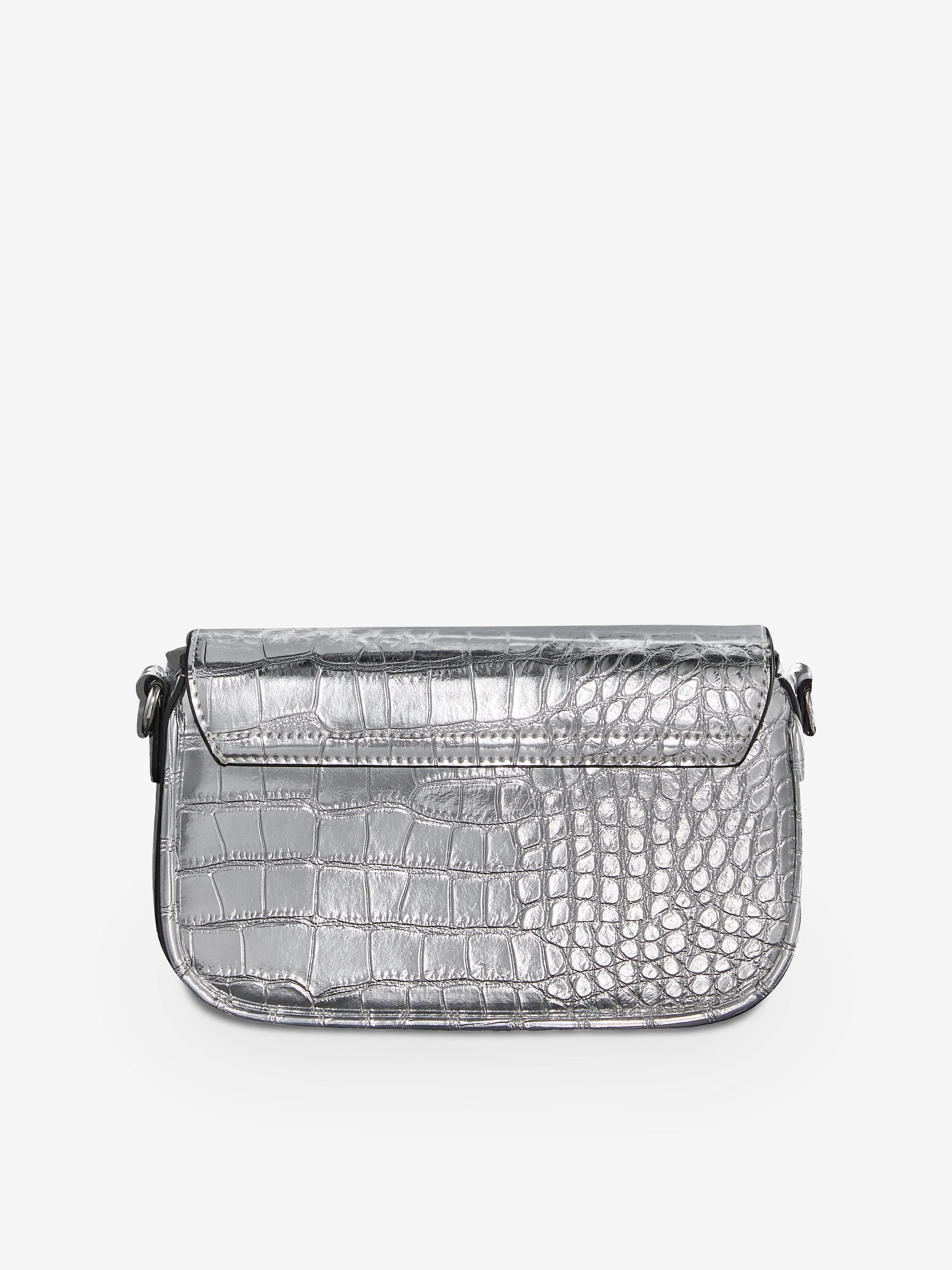 Valentino Girls Miramar Crossbody Bag in Silver (13.5cm)